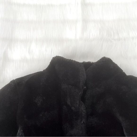 Imoga Collection Freya Long Faux Fur Coat in Black - Picture 10 of 11